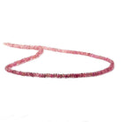 3mm Pink Tourmaline multi-tonal Faceted Rondelle 14 inch 220 pieces - The Bead Traders