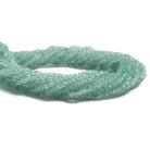 3mm Prasiolite faceted rondelle beads 13 inches 140 pieces - The Bead Traders