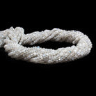 3mm Rainbow Moonstone faceted rondelle beads 13 inch 165 pieces - The Bead Traders