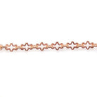 3mm Rose Gold plated Fancy Cross Chain sold by the foot - The Bead Traders