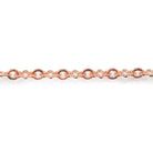 3mm Rose Gold plated Fancy Cross Link Chain by the Foot - The Bead Traders