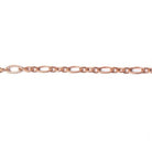 3mm Rose Gold plated Multiple Corrugated Oval Chain sold by the foot - The Bead Traders