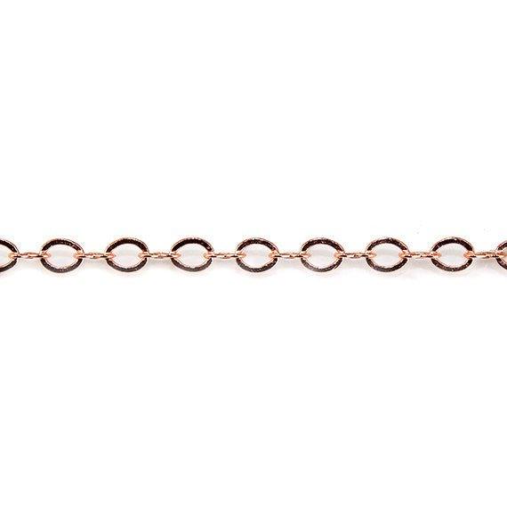 3mm Rose Gold plated Oval and Bowtie Link Chain by the Foot - The Bead Traders