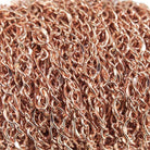 3mm Rose Gold plated Oval and Twist Link Chain sold by the foot - The Bead Traders