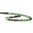 3mm Shaded Brazilian Emerald faceted rondelle beads 13 inch 143 pieces - The Bead Traders