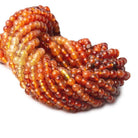 3mm Shaded Carnelian Round Beads, 14 inch - The Bead Traders