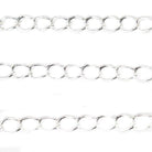 3mm Silver plated Curb Link Chain by the foot - Lot - The Bead Traders