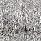3mm Silver plated Drawn Oval & Link Chain by the Foot - The Bead Traders