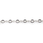 3mm Silver plated Fancy Cross Link Chain by the Foot - The Bead Traders
