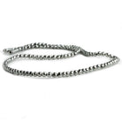 3mm Silver Plated Magnetic Hematite Faceted Round Beads 16 inch 130 pieces - The Bead Traders
