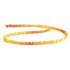 3mm Songia Sapphire Faceted Rondelle Beads 16 inch 235 pieces - The Bead Traders