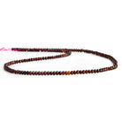 3mm Spessartite Garnet Microfaceted Rondelles 15 inch 150 beads - The Bead Traders