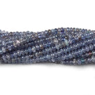 3mm Tanzanite Beads Plain Rondelle beads 13 inch 215 pieces - The Bead Traders