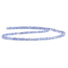 3mm Tanzanite Faceted Rondelle Beads 16 inch 215 pieces - The Bead Traders