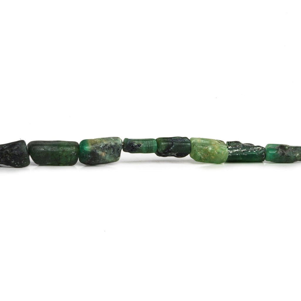 3x5-12x5mm Brazilian Emerald Straight Drilled Tumbled Crystal 20 Beads - The Bead Traders