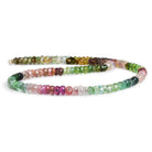 4-4.5mm Afghani Tourmaline Faceted Rondelle Beads 14 inch 145 pieces - The Bead Traders