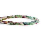 4-4.5mm Afghani Tourmaline Faceted Rondelle Beads 14 inch 145 pieces - The Bead Traders