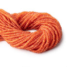 4-4.5mm Carnelian Hand faceted rondelle beads 14 inch 115pieces - The Bead Traders