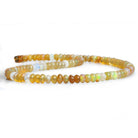 4-4.5mm Ethiopian Opal Faceted Rondelle Beads 14 inch 125pcs - The Bead Traders