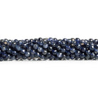 4-4.5mm Iolite Faceted Rounds 13 inch 75 beads - The Bead Traders