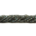 4-4.5mm Labradorite Plain Heishi Beads, 14 inch 135 pcs - The Bead Traders