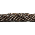 4-4.5mm Smoky Quartz Faceted Rondelles 12 inch 95 beads - The Bead Traders