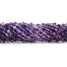 4-5mm Amethyst Straight Drill Plain Diamond Beads, 14 inch 68pcs/st - The Bead Traders