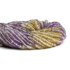 4-5mm Ametrine Plain Heishis 12 inch 120 beads - The Bead Traders