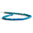 4-5mm Ceruleite Handcut Rondelles 12 inch 165 beads - The Bead Traders
