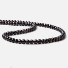 4-5mm Dark Peacock Center Drilled Button Freshwater Pearls 15.5 inch 95 pieces - The Bead Traders