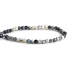 4-5mm Dendritic Opal Faceted Rounds 8 inch 40 beads - The Bead Traders
