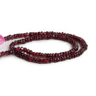 4-5mm Garnet Handcut Heishis 12 inch 120 beads - The Bead Traders