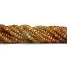 4-5mm Imperial Topaz Faceted Rondelles 18 inch 155 beads - The Bead Traders