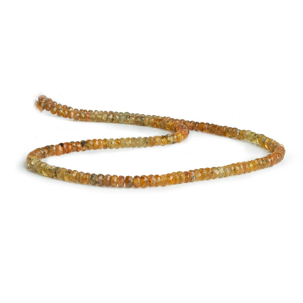 4-5mm Imperial Topaz Faceted Rondelles 18 inch 155 beads - The Bead Traders