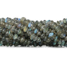 4-5mm Labradorite Native Cut Plain Rondelles 13 inch 110 beads - The Bead Traders