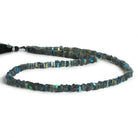 4-5mm Labradorite Square Heishis 16 inch 180 pieces - The Bead Traders