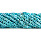 4-5mm Larimar Tumbled Heishis 12 inch 155 beads - The Bead Traders