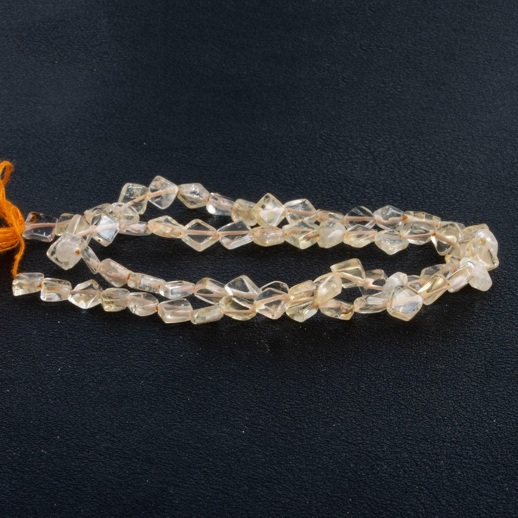 4-5mm Light Citrine Plain Diamonds 13 inch 65 beads - The Bead Traders