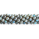4-5mm Mystic Labradorite Plain Round Beads 15 inch 70 pieces - The Bead Traders