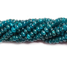 4-5mm Neon Blue Apatite plain rondelle beads 16 inches 143 pieces - The Bead Traders