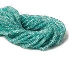 4-5mm Pool Blue Apatite Heishi Beads 13 inch 130 pieces - The Bead Traders