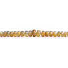 4-6.5mm Ethiopian Opal Faceted Rondelle Beads 18 inch 170 pieces - The Bead Traders