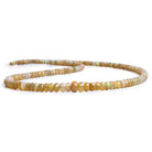 4-6.5mm Ethiopian Opal Faceted Rondelle Beads 18 inch 170 pieces - The Bead Traders