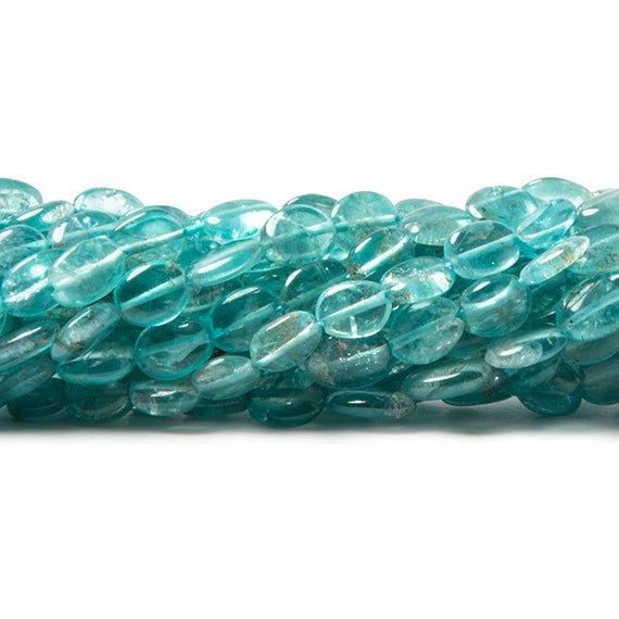 4-6mm Apatite Plain Oval Beads 14 inch 64 pieces - The Bead Traders