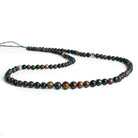 4-6mm Black Ethiopian Opal Rounds 16 inch 110 beads - The Bead Traders