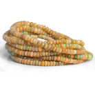 4-6mm Ethiopian Opal Faceted Rondelles 16 inch 140 beads - The Bead Traders