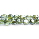4-6mm Mystic Prehnite Plain Heart Beads 8 inch 54 pieces - The Bead Traders
