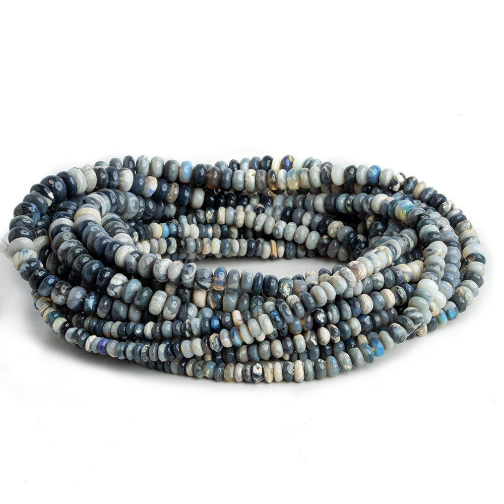 4-7 Australian Opal Plain Rondelle Beads 16 inch 145 pieces - The Bead Traders
