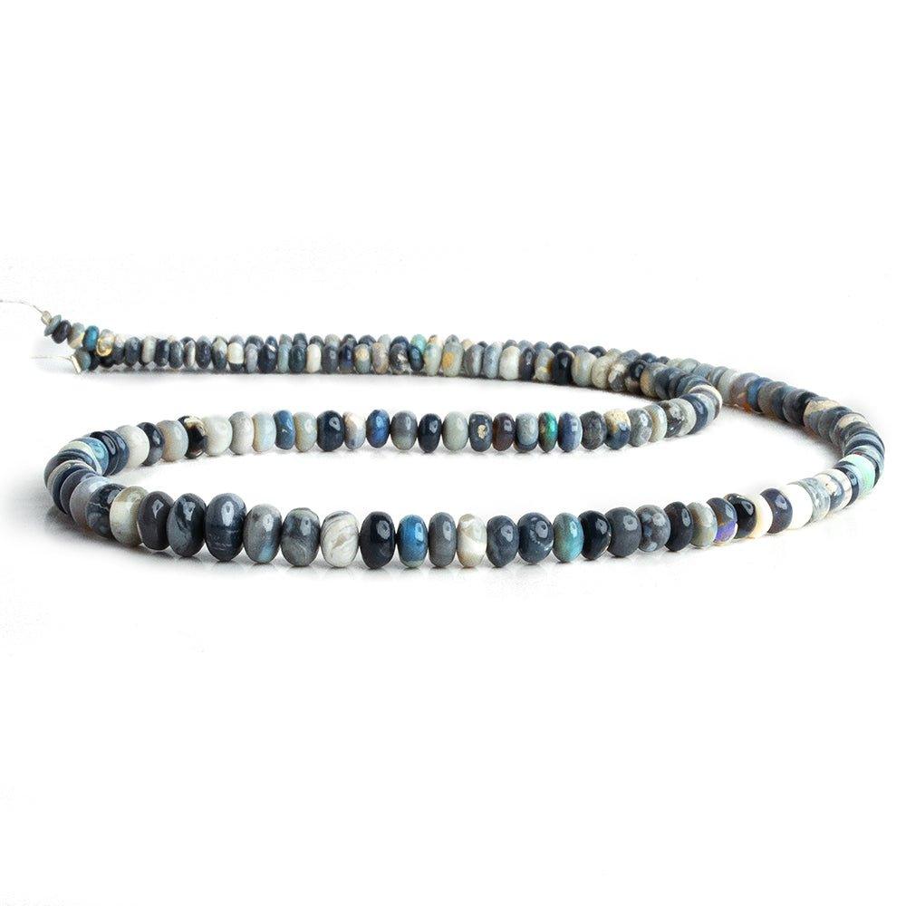 4-7 Australian Opal Plain Rondelle Beads 16 inch 145 pieces - The Bead Traders