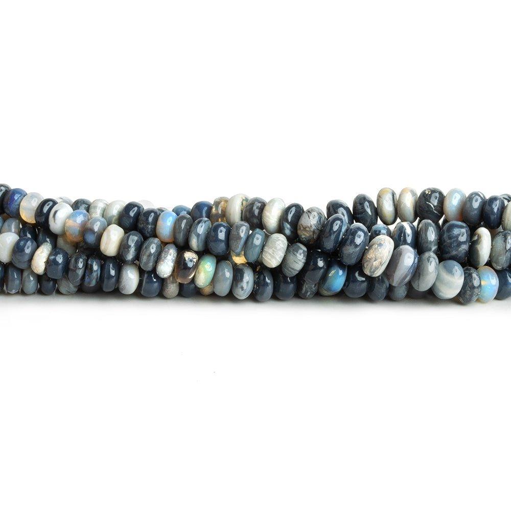 4-7 Australian Opal Plain Rondelle Beads 16 inch 145 pieces - The Bead Traders